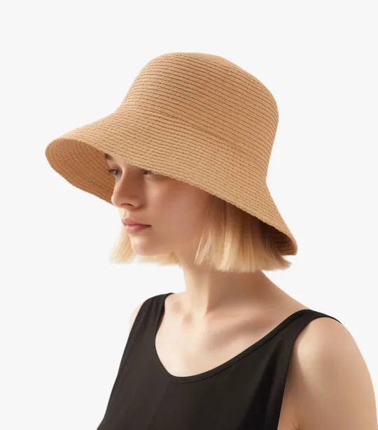 Straw Bucket Hat